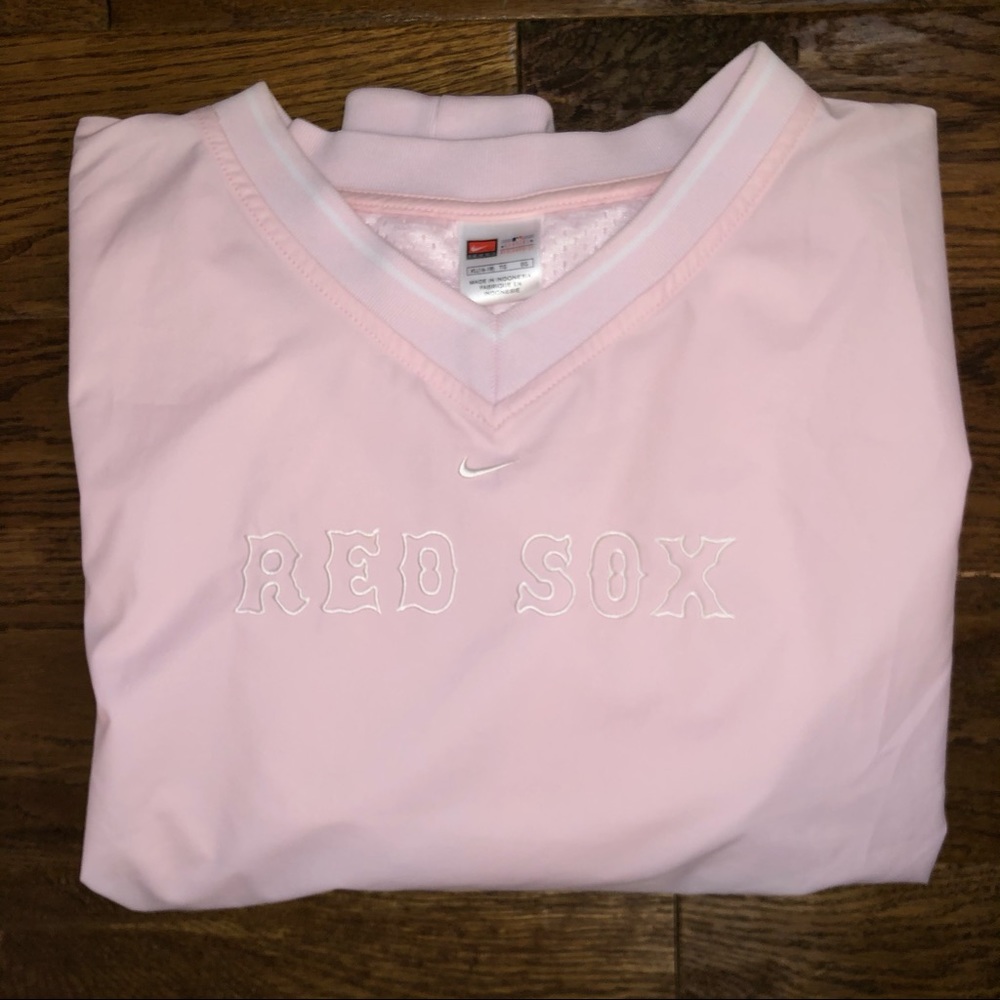 Pink Nike Red Sox Windbreaker Pullover